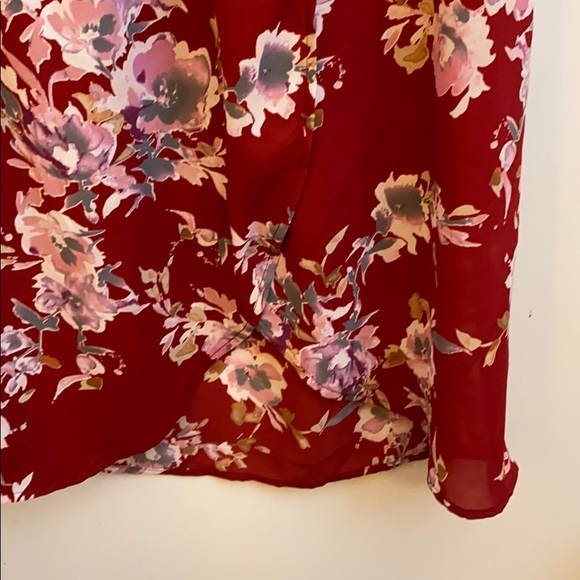 Allison Joy Red Floral Dress - Picture 3 of 3